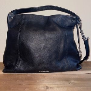 Michael Kors Large Black Pebbled Leather Tote Bag